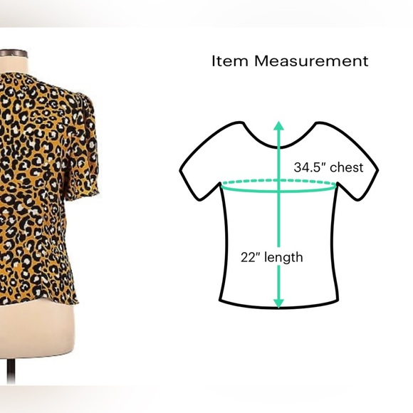 Leopard blouse short sleeve who what wear - Picture 6 of 6